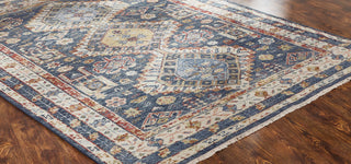 Ancient Boundaries Kohatk KOH-06 Vintage Blues Area Rug Close Up Image