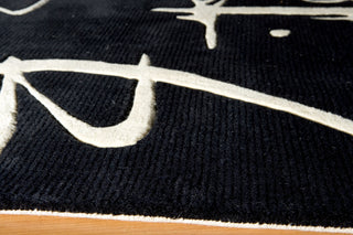 Momeni Koi KO-03 Black Area Rug Closeup