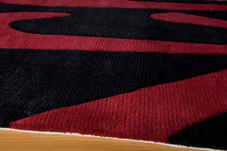 Momeni Koi KO-05 Black Area Rug Corner Shot