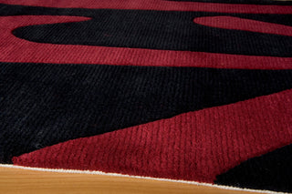 Momeni Koi KO-05 Black Area Rug Closeup