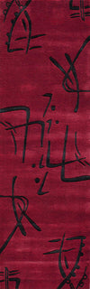 Momeni Koi KO-06 Red Area Rug Closeup