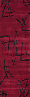 Momeni Koi KO-06 Red Area Rug Close up