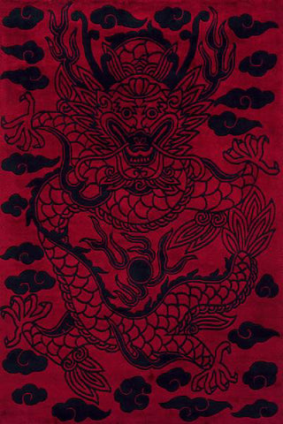 Momeni Koi KO-11 Red Area Rug main image