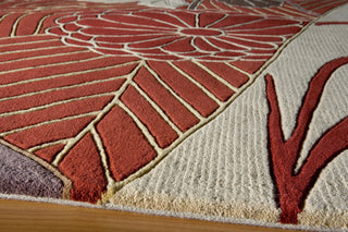 Momeni Koi KO-15 Red Area Rug Closeup