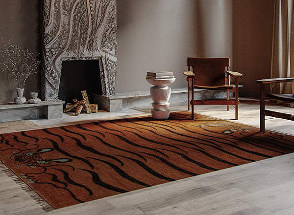 Momeni Kouang KOU-2 Rust Area Rug by Lemieux Et Cie – Incredible Rugs and  Decor
