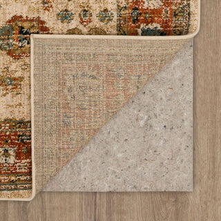 Karastan Spice Market Koyna Cream Area Rug Back Image