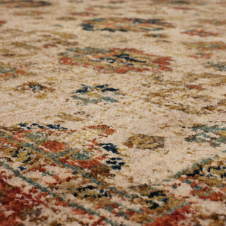 Karastan Spice Market Koyna Cream Area Rug Corner Image