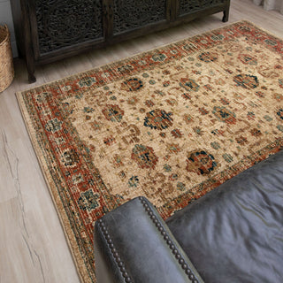 Karastan Spice Market Koyna Cream Area Rug Corner Image