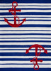 KAS Kozy Kids 0560 Blue/White Nautical Area Rug main image