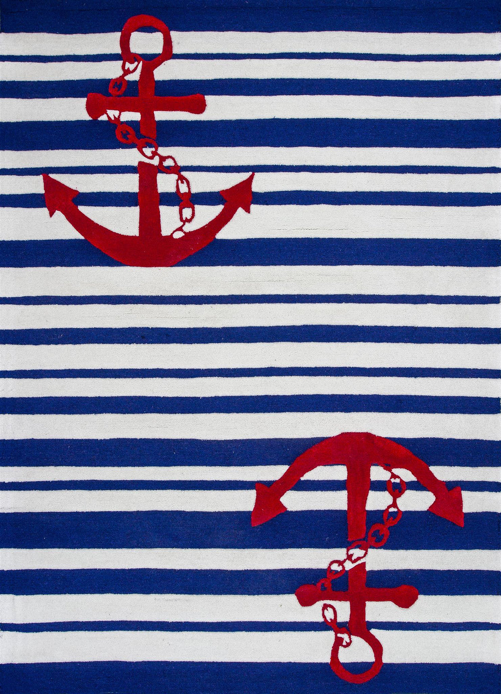 KAS Kozy Kids 0560 Blue/White Nautical Area Rug