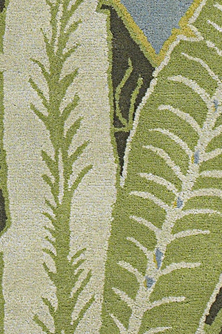 Chandra Kronos KRO-6301 Green/Blue Area Rug Close Up