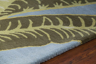 Chandra Kronos KRO-6301 Green/Blue Area Rug Detail