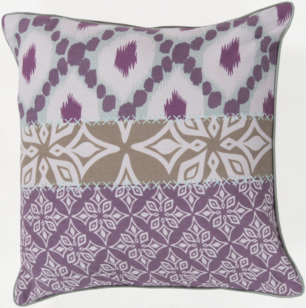 Surya Pattern Mix Layers of Luxury KS-005 Pillow by Kate Spain main image