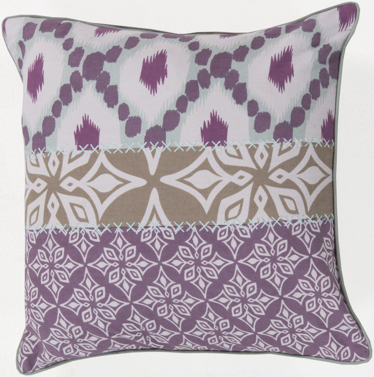 Surya Pattern Mix Layers of Luxury KS-005 Pillow by Kate Spain main image