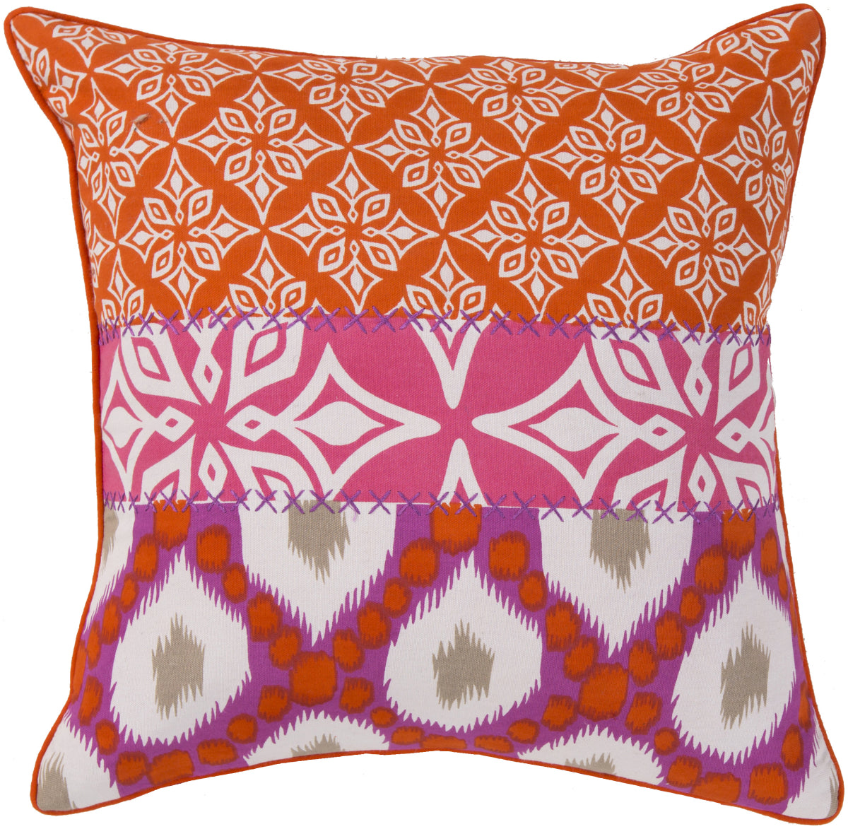 Surya Pattern Mix Layers of Luxury KS-006 Pillow by Kate Spain main image