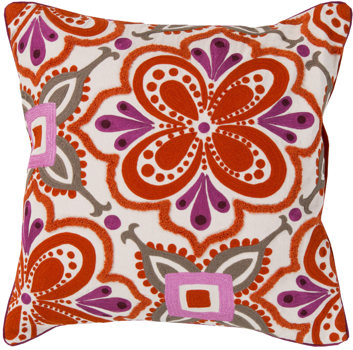 Surya Alhambra Embroidered Modern in Morocco KS-011 Pillow by Kate Spain main image