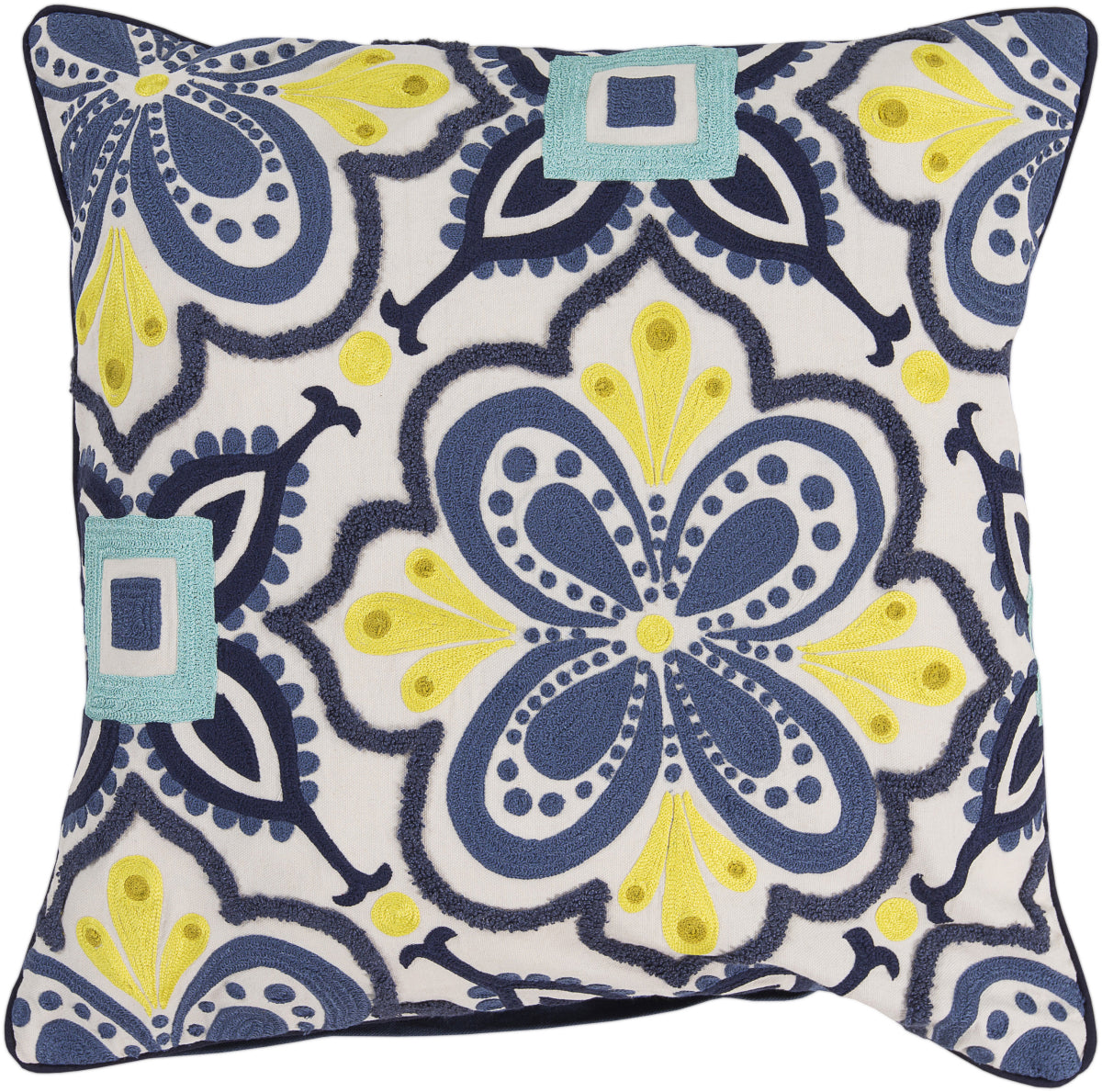 Surya Alhambra Embroidered Modern in Morocco KS-014 Pillow by Kate Spain main image