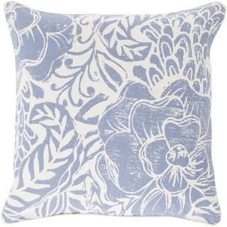 Surya Floral Block Print Fab KSA-001 Pillow by Kate Spain main image