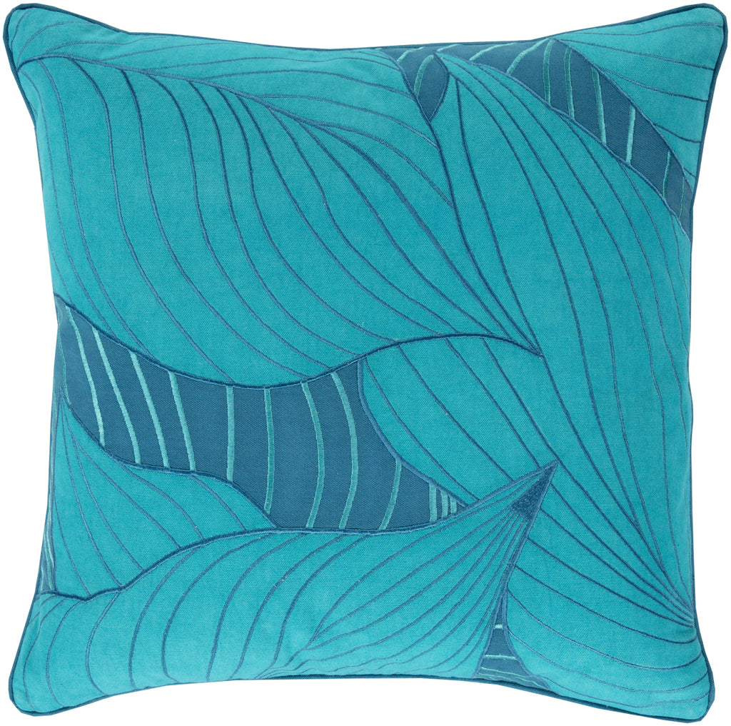 Surya Hosta Lighthearted Leaf KSH-002 Pillow by Kate Spain main image