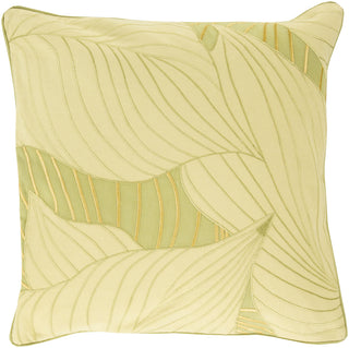 Surya Hosta Lighthearted Leaf KSH-003 Pillow by Kate Spain main image