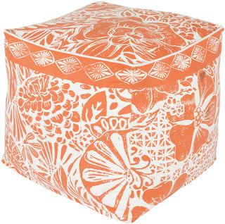 Surya KSPF-001 Orange Pouf by Kate Spain main image