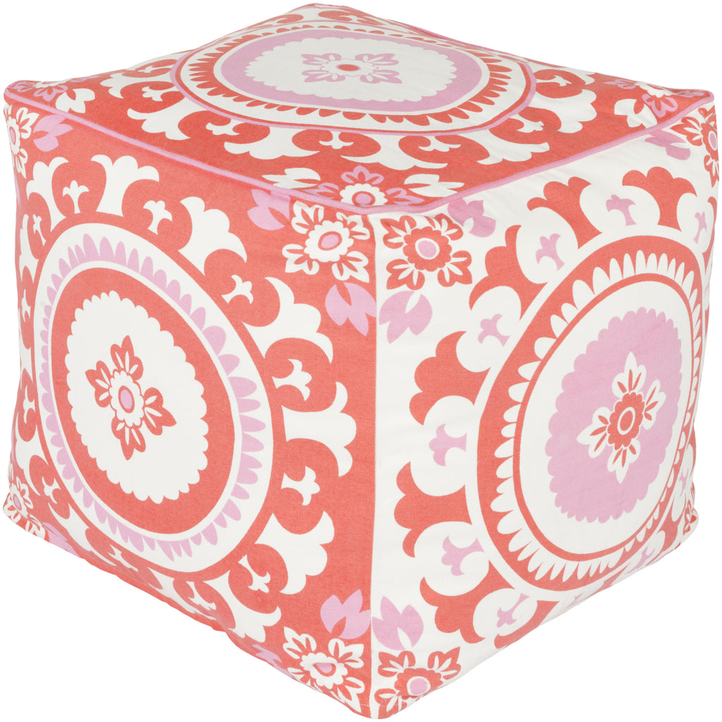Surya KSPF-012 Red Pouf by Kate Spain main image