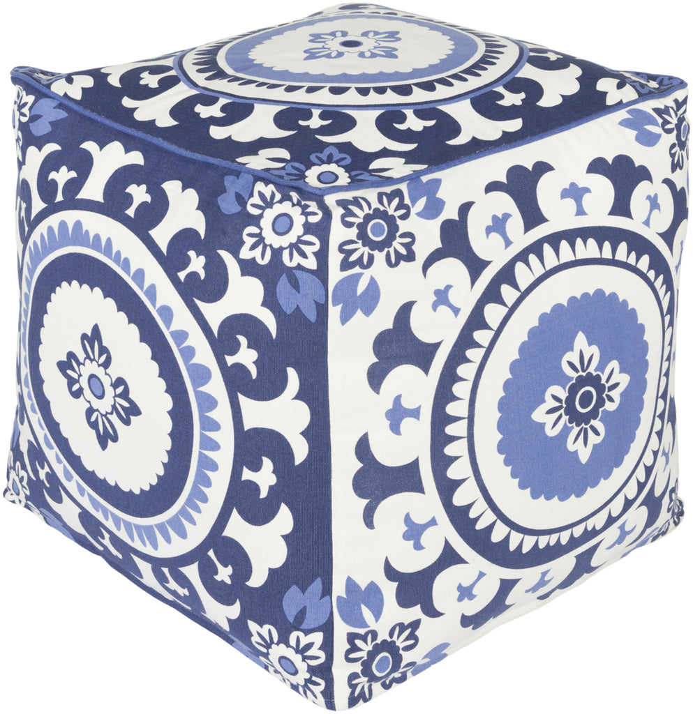 Surya KSPF-016 Blue Pouf by Kate Spain main image