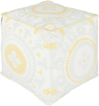 Surya KSPF-017 Yellow Gray Pouf by Kate Spain main image