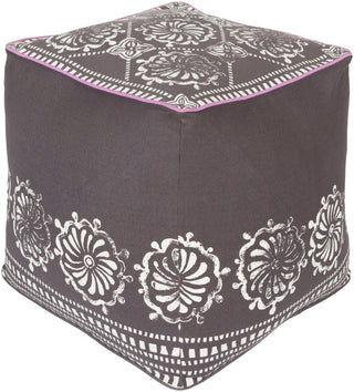 Surya KSPF-021 Brown Pouf by Kate Spain main image