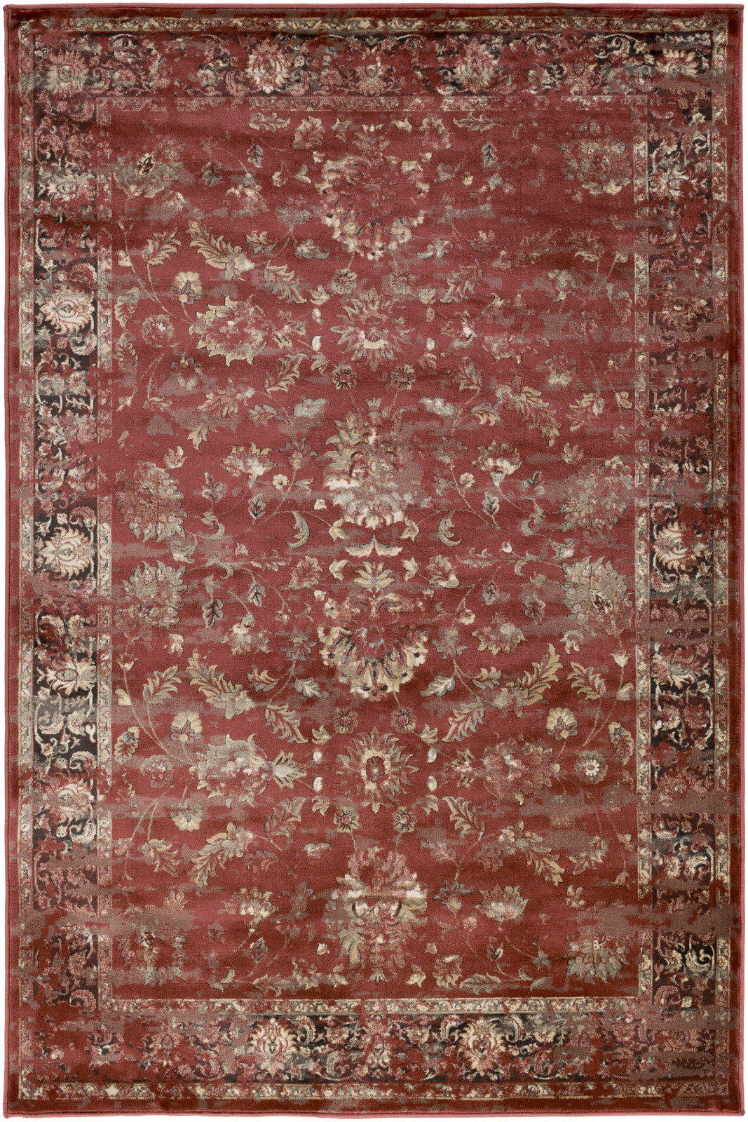 Kaitlyn KTN-1001 Red Machine Woven Area Rug by Surya