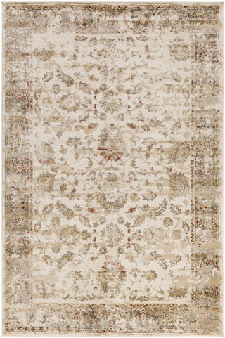 Kaitlyn KTN-1002 White Machine Woven Area Rug by Surya 5'3'' X 7'6''