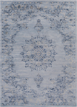 Surya Kaitlyn KTN-1013 Sky Blue Navy Khaki Ivory Area Rug Main Image 8 X 10