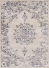 Surya Kaitlyn KTN-1015 Sky Blue Navy Ivory Area Rug Main Image 8 X 10