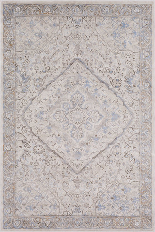 Surya Kaitlyn KTN-1017 Wheat Dark Brown Beige Ivory Brick Sky Blue Area Rug main image