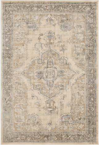 Surya Kaitlyn KTN-1018 Sky Blue Ivory Khaki Sage Dark Brown Area Rug main image