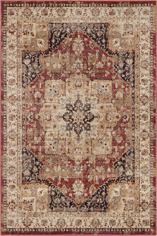 Surya Kaitlyn KTN-1025 Brick Sage Ivory Wheat Sky Blue Dark Brown Area Rug main image