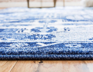 Unique Loom La Jolla T-400A Blue Area Rug Rectangle Lifestyle Image