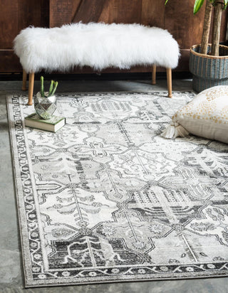 Unique Loom La Jolla T-400A Gray Area Rug Rectangle Lifestyle Image Feature