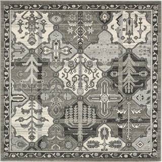 Unique Loom La Jolla T-400A Gray Area Rug Square Lifestyle Image