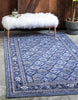 Unique Loom La Jolla T-401A Blue Area Rug Rectangle Lifestyle Image Feature