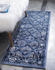 Unique Loom La Jolla T-401A Blue Area Rug Runner Lifestyle Image