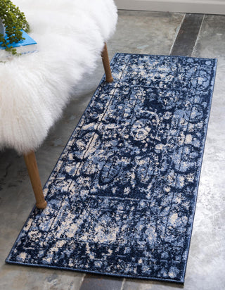 Unique Loom La Jolla T-403A Blue Area Rug Runner Lifestyle Image