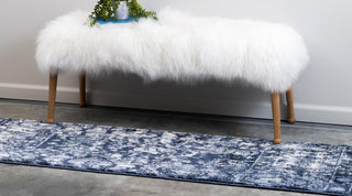 Unique Loom La Jolla T-403A Blue Area Rug Runner Lifestyle Image