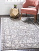 Unique Loom La Jolla T-403A Gray Area Rug Rectangle Lifestyle Image Feature