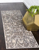 Unique Loom La Jolla T-403A Gray Area Rug Runner Lifestyle Image