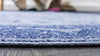 Unique Loom La Jolla T-8636 Blue Area Rug Round Lifestyle Image