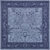 Unique Loom La Jolla T-8636 Blue Area Rug Square Lifestyle Image