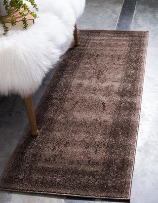 Unique Loom La Jolla T-8636 Brown Area Rug Runner Lifestyle Image