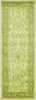Unique Loom La Jolla T-8636 Light Green Area Rug Runner Top-down Image