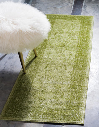 Unique Loom La Jolla T-8636 Light Green Area Rug Runner Lifestyle Image